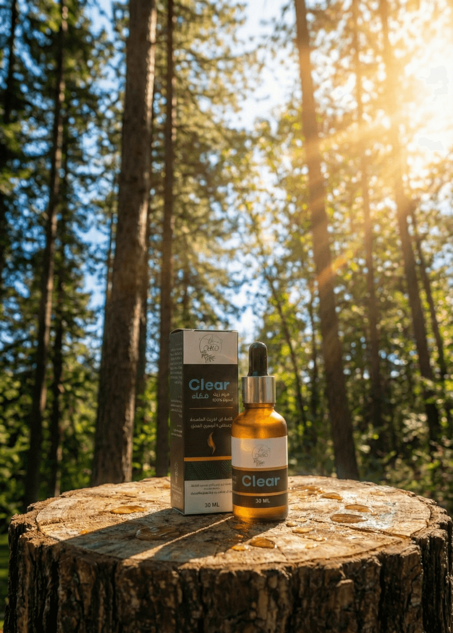 Clear Oil Bottle